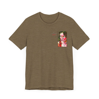 Unisex Jersey Short Sleeve Tee - Motiv: Front Alea (Ausschnitt) & Rückseite  Alea