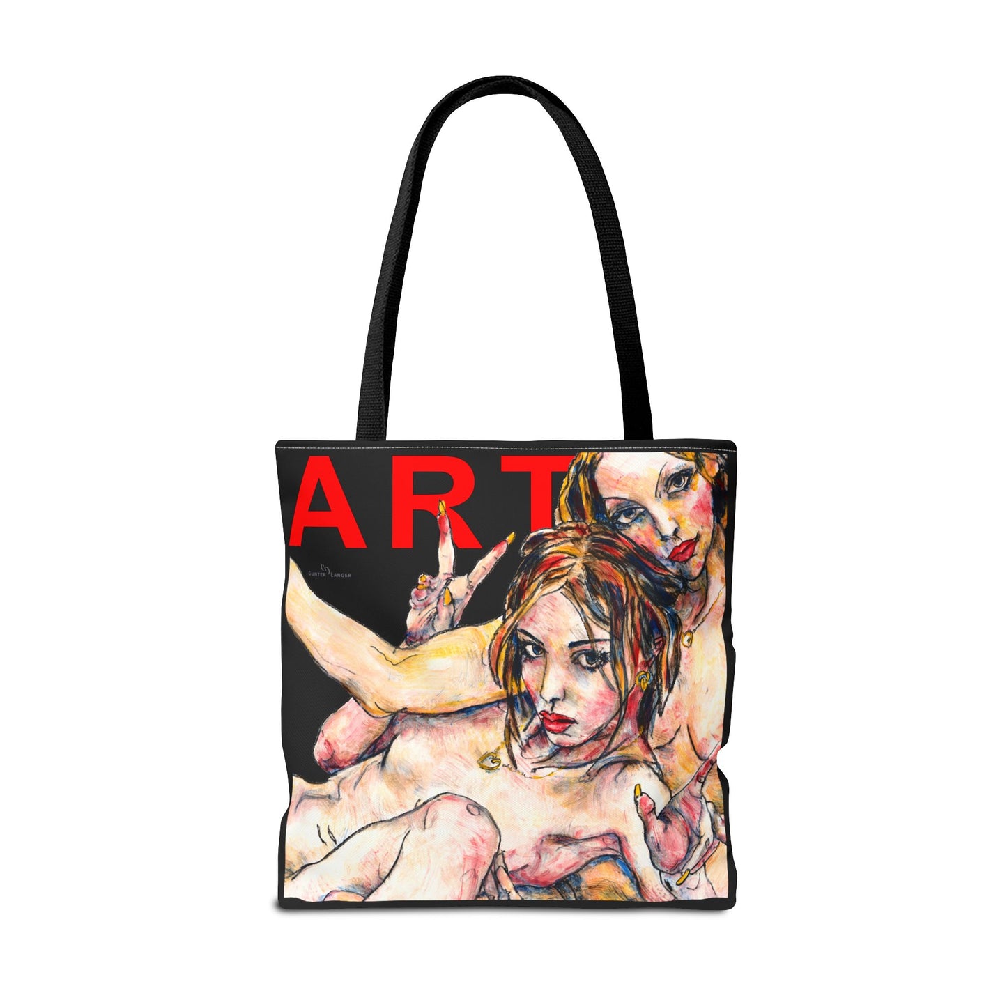Tote Bag (AOP) - Motiv: Camilla - Leni, Schwarz