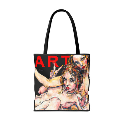 Tote Bag (AOP) - Motiv: Camilla - Leni, Schwarz