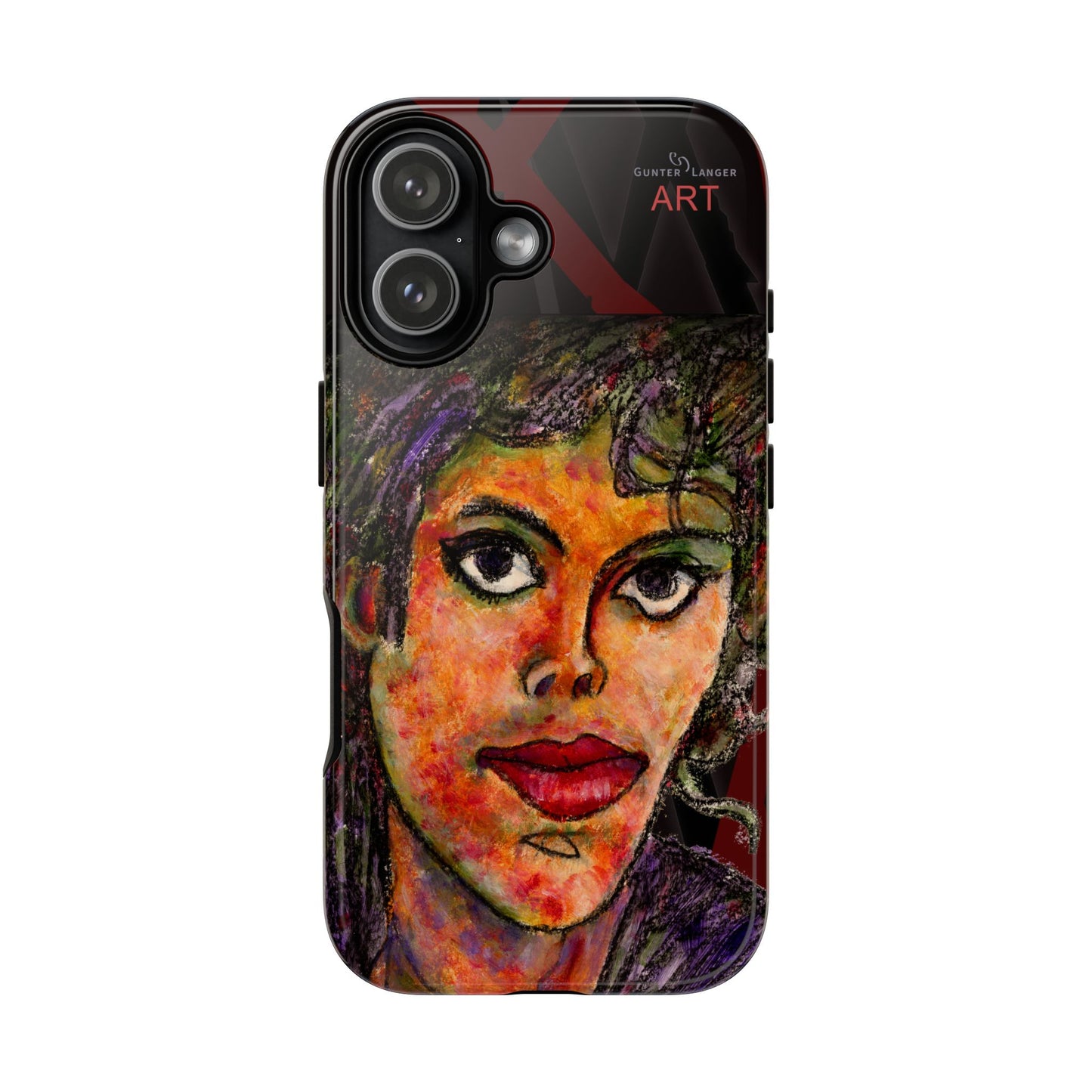 Tough Cases - iPhone - Motiv: MJ, Schwarz