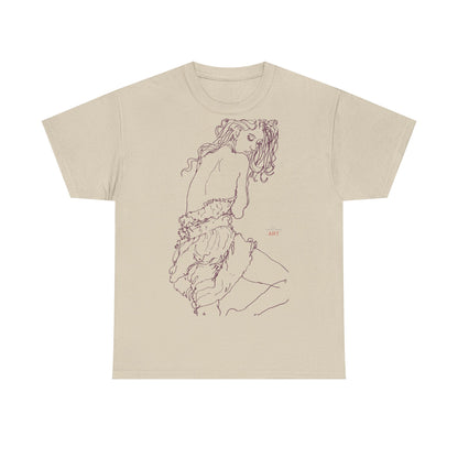 Unisex Heavy Cotton Tee - Motiv: Front Giselle violett-braun