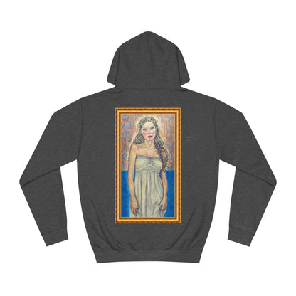 Unisex College Hoodie - Motiv: Front Marie (Ikone) & Rückseite Marie (Rahmen)