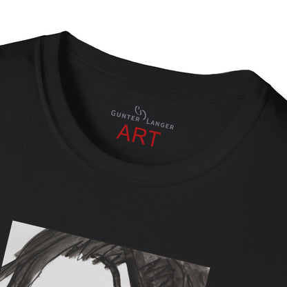 Unisex Softstyle T-Shirt - Motiv: Front & Rückseite Edda, 28,5 cm, Neck Label