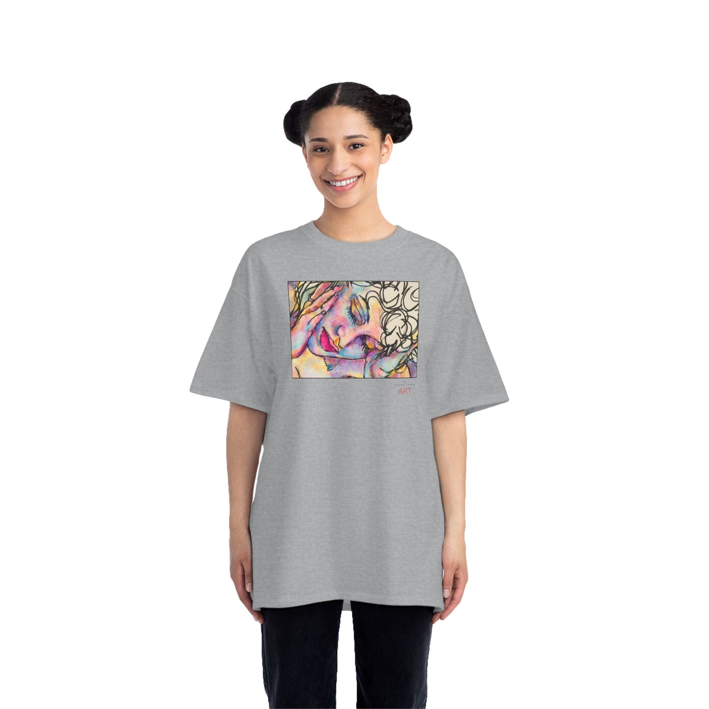 Beefy-T®  Short-Sleeve T-Shirt - Motiv: Front Mara, H 20 cm & Rückseite Mara, H 26 cm