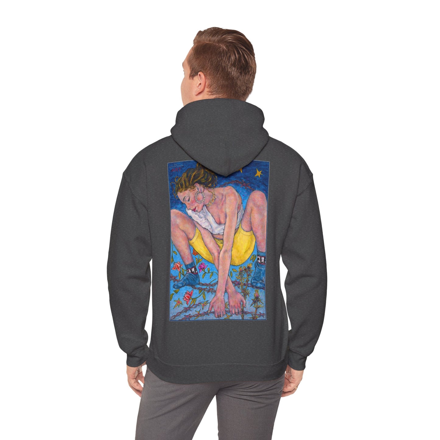 Unisex Heavy Blend™ Hooded Sweatshirt - Motiv: Rückseite "Alva", H43 cm