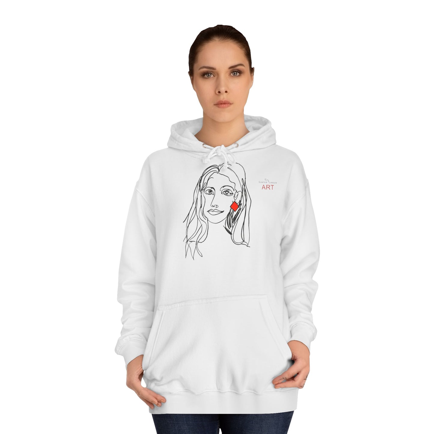 Unisex College Hoodie - Motiv: Front Dagmar & Rückseite Dagmar