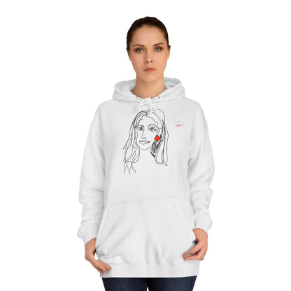 Unisex College Hoodie - Motiv: Front Dagmar & Rückseite Dagmar