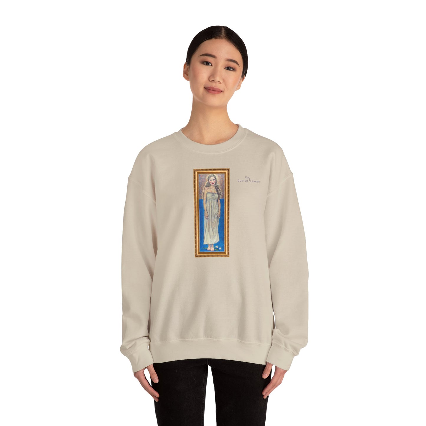 Unisex Heavy Blend™ Crewneck Sweatshirt - Motiv: Front Marie (gerahmt)
