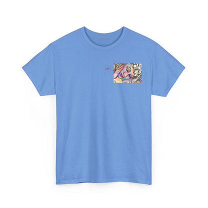 Unisex Heavy Cotton Tee - Motiv:  Motiv: Front Mara, H 9 cm & Rückseite Mara, H 27 cm