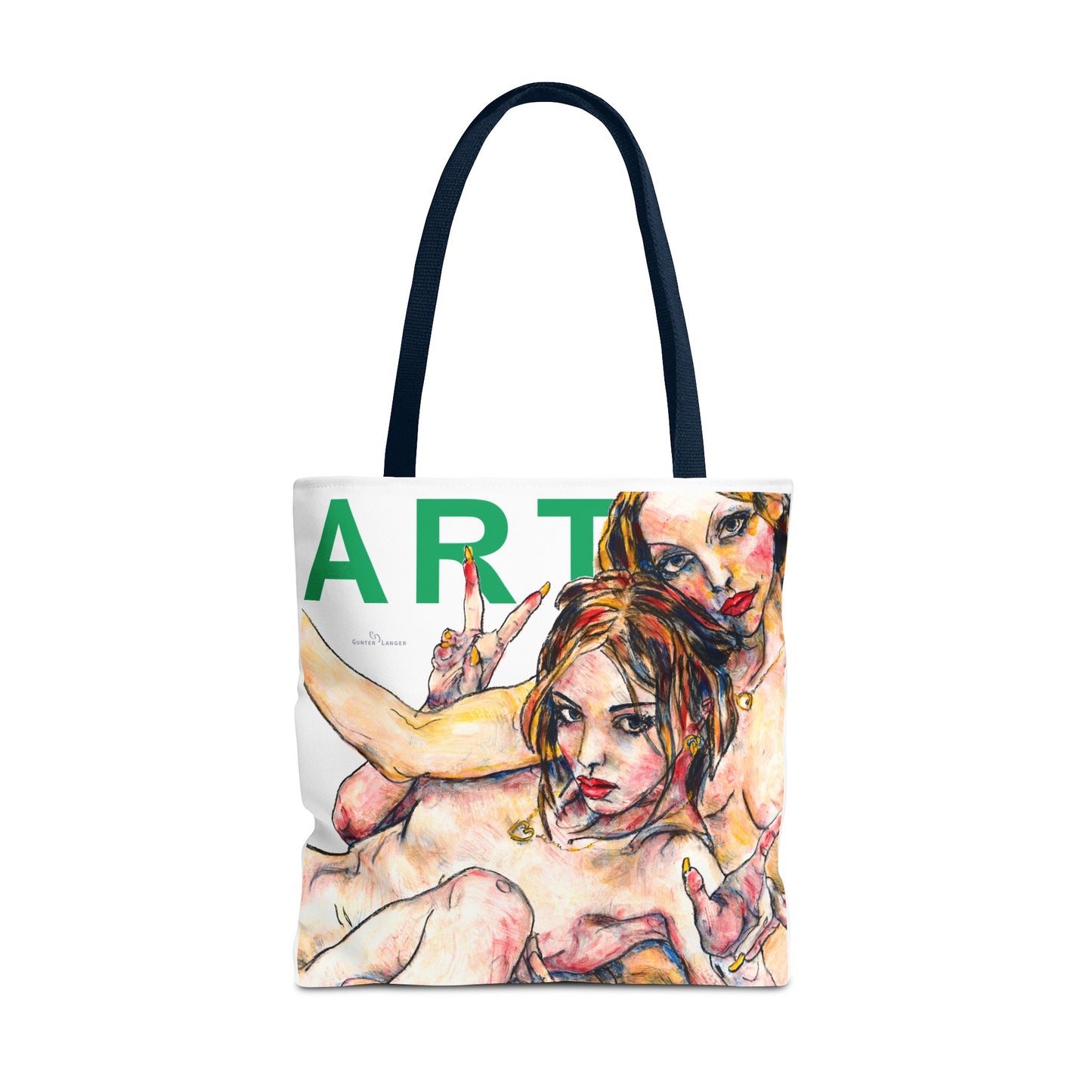 Tote Bag (AOP) - Motiv: Camilla - Leni & Romina, Weiß