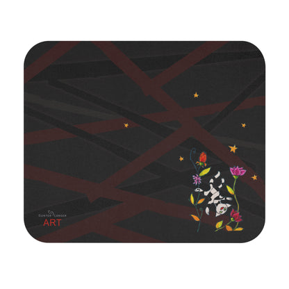 Mouse Pad (Rectangle) - Motiv: Katze fliegt, Mikado 2