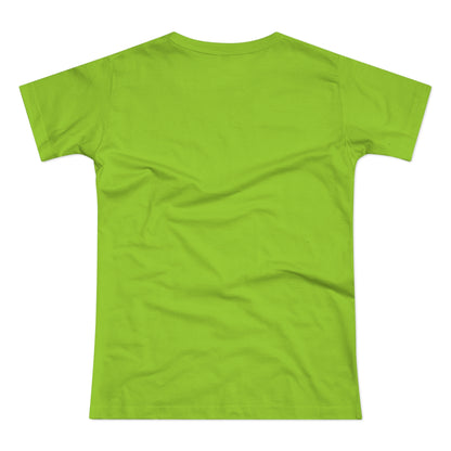 Single Jersey Women's T-shirt - hell - Motiv: Alva, Ausschnitt, H 6,5 cm