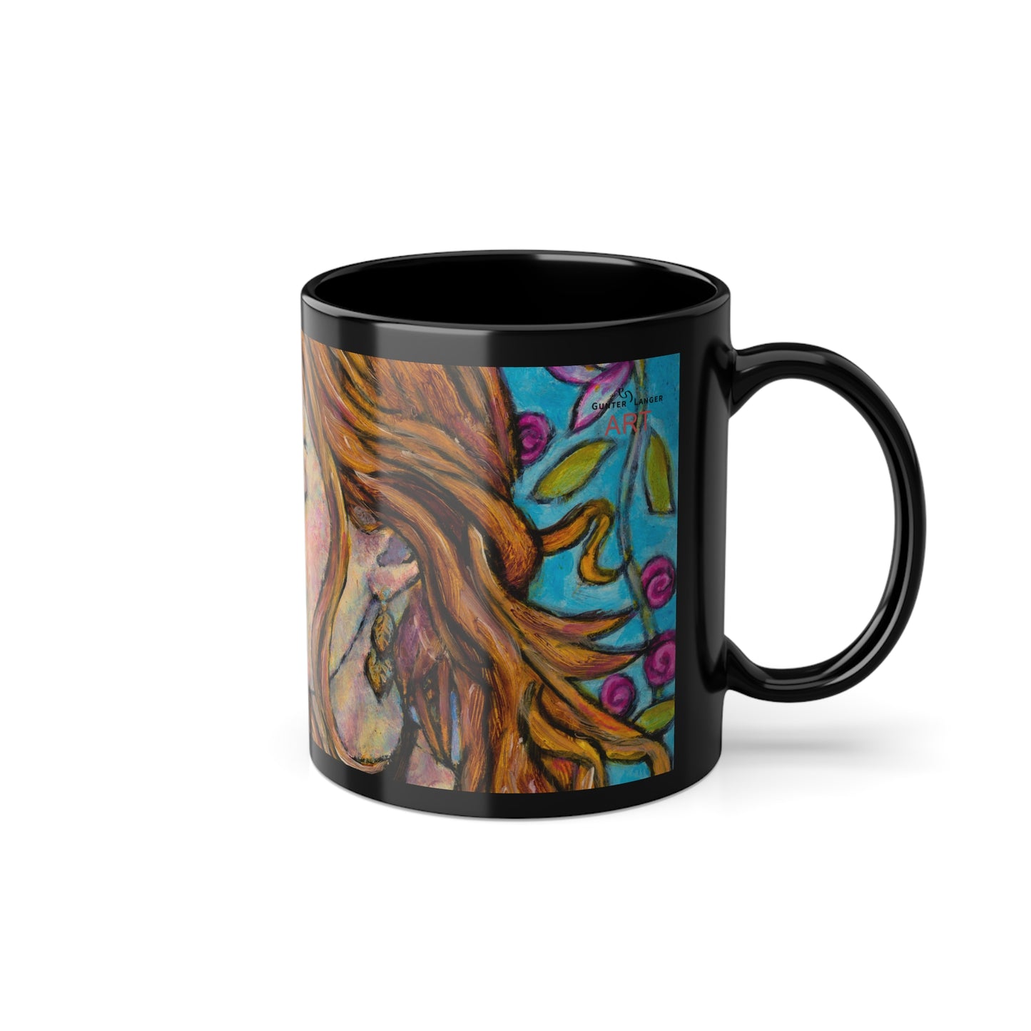 Black Coffee Cup, 11oz - Motiv: Ida, Ausschnitt