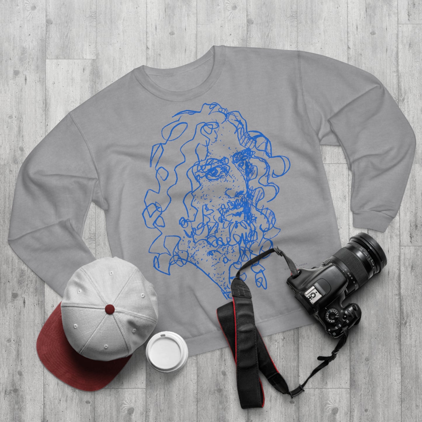 Unisex Crew Neck Sweatshirt (EU) - Motiv Montenegro (blau) & Montenegro (rot)