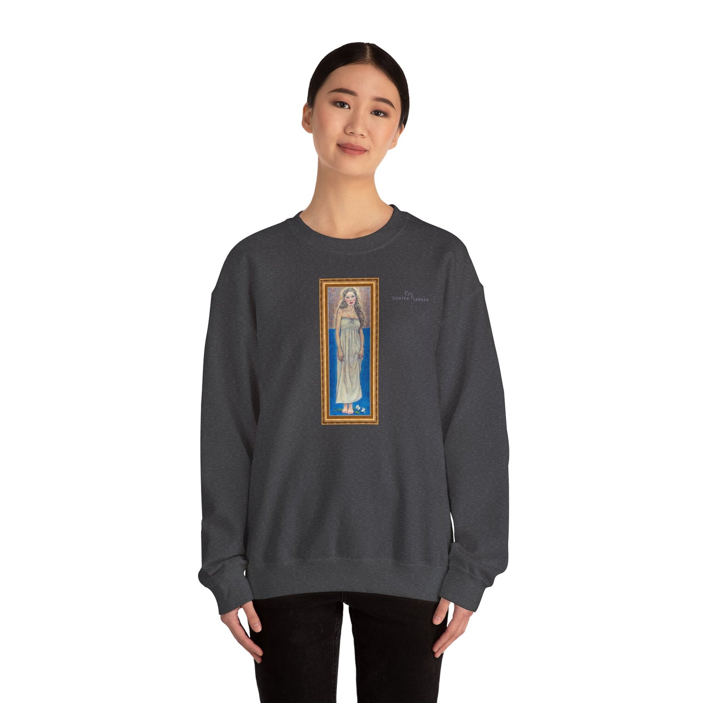 Unisex Heavy Blend™ Crewneck Sweatshirt - Motiv: Front Marie (gerahmt)