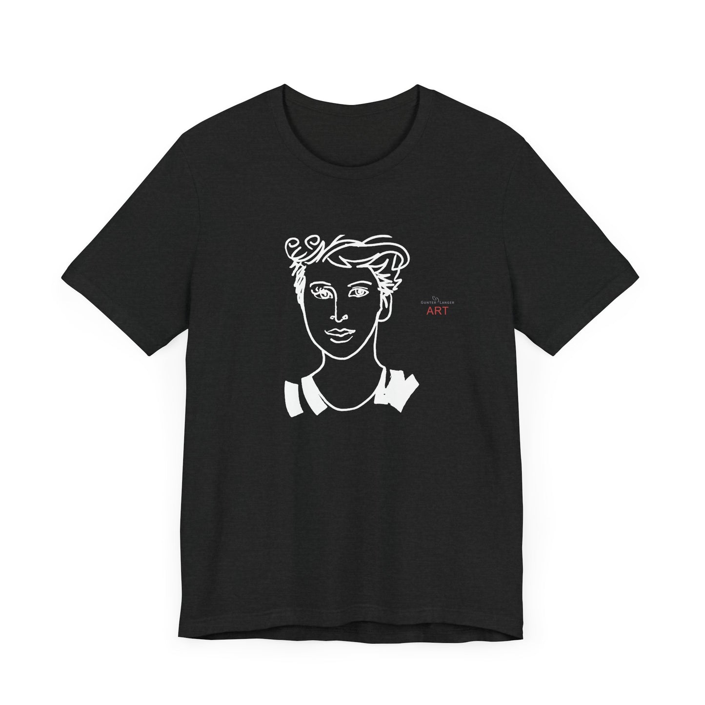 Unisex Jersey Short Sleeve Tee Shirt - Motiv: Front Lars,  H 24,5 cm