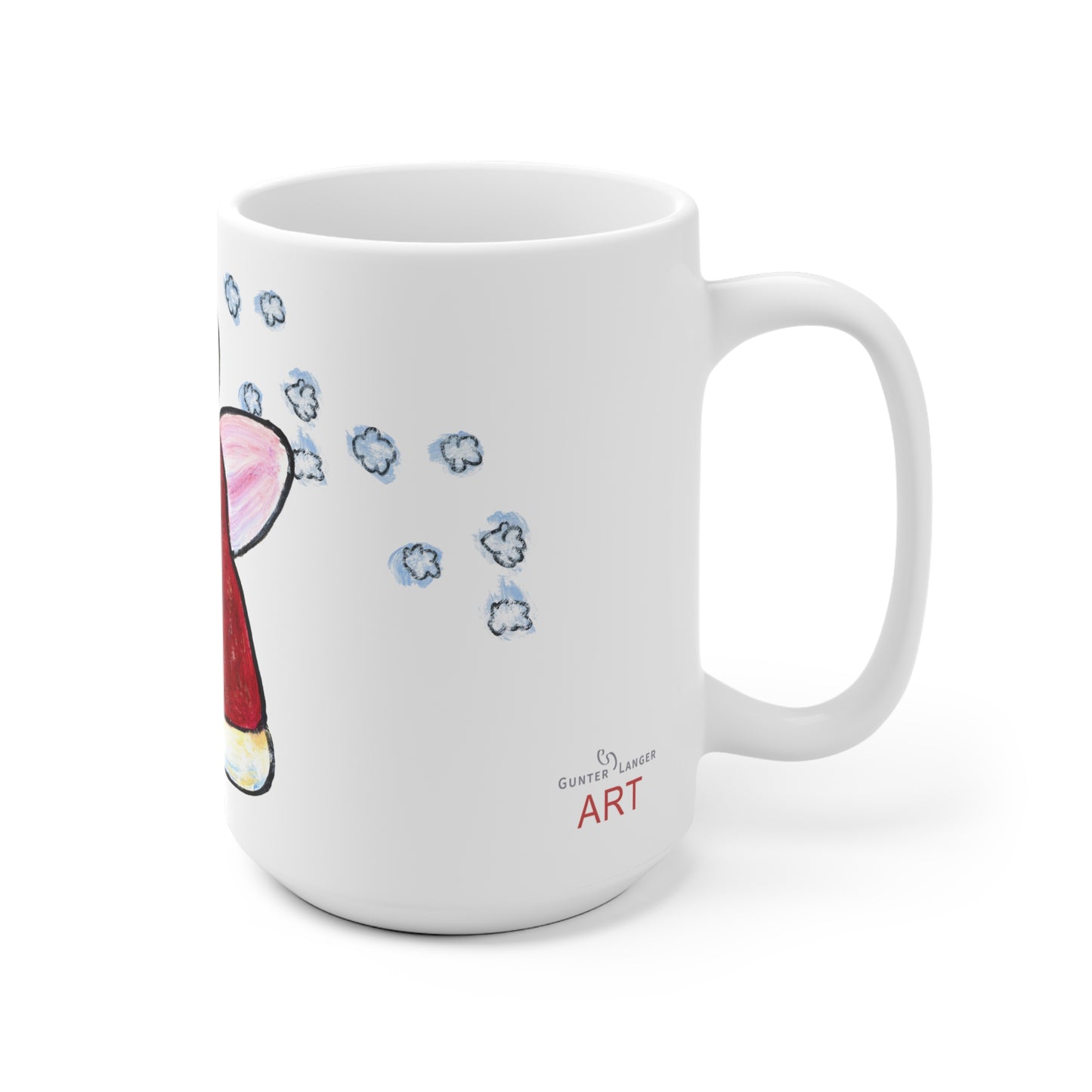 Ceramic Mug (EU) - Motiv: Engel 2, Schneeflocken