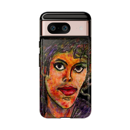 Tough Cases - Google Pixel - Samsung Galaxy - Motiv: MJ, Schwarz