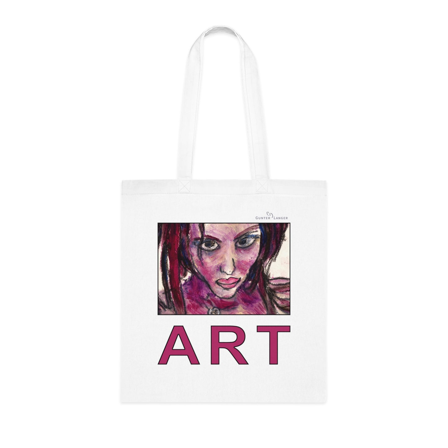 Cotton Tote - Motiv: Lola ART, einseitig bedruckt, H 17,5 cm