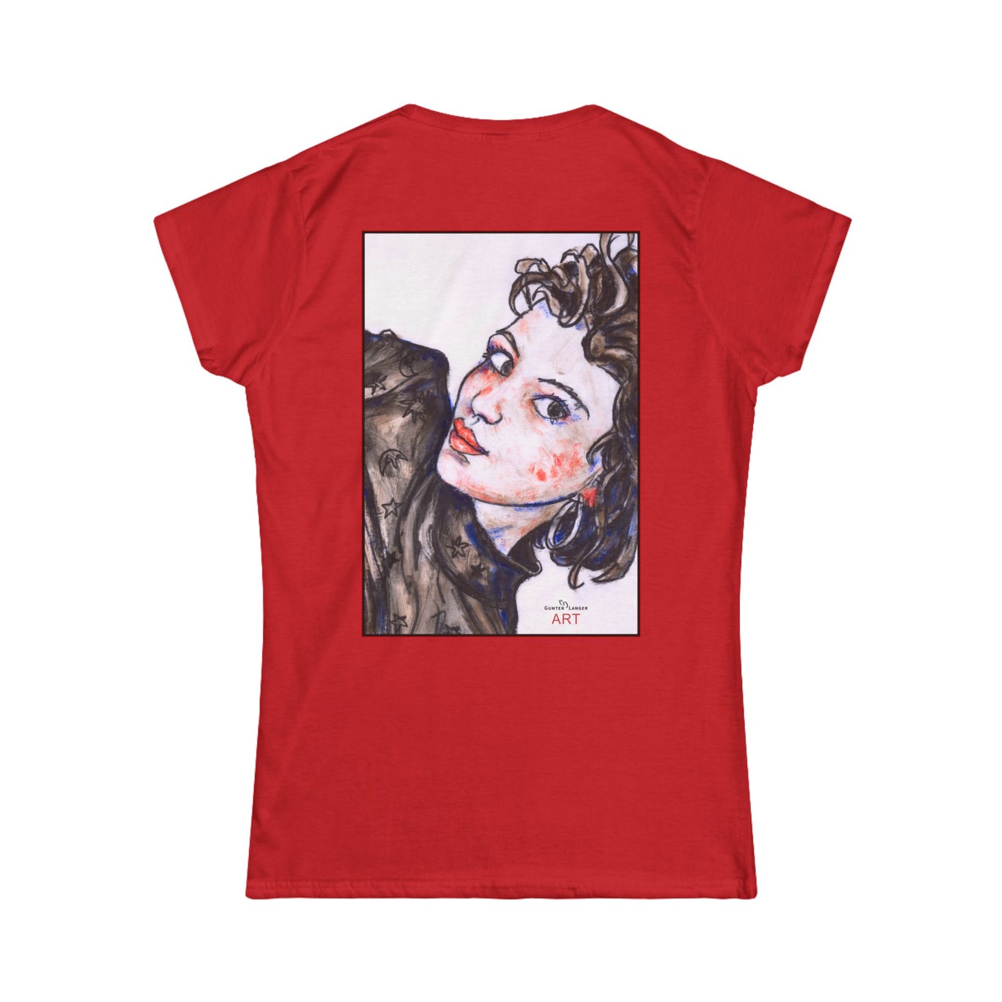 Women's Softstyle Tee - Motiv: Front Annette & Rückseite Annette