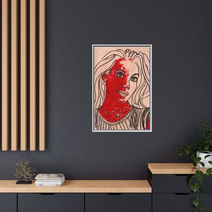 Matte Canvas, Framed (Multi-color) - Motiv: Christina, H 91,4 cm bis 152,4 cm