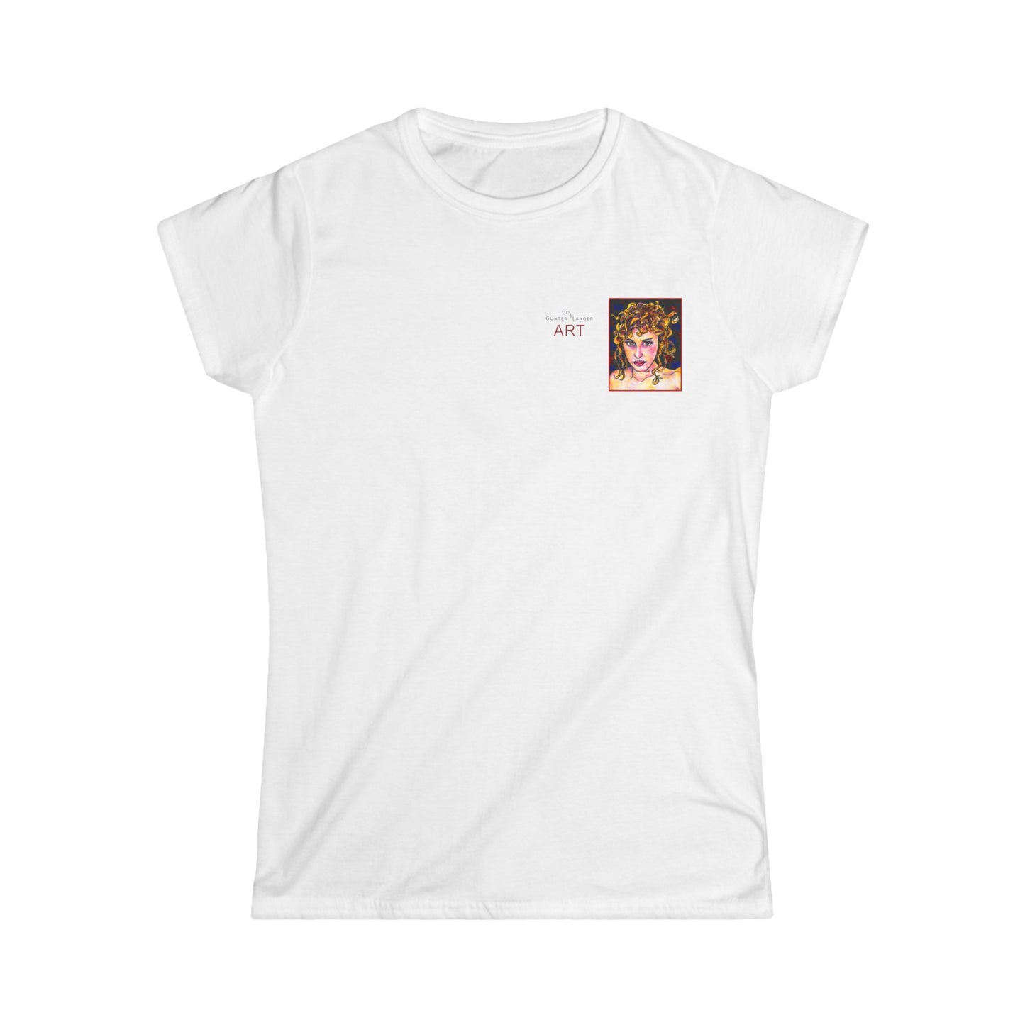 Women's Softstyle Tee - Motiv: Front, Antonietta, H 8 cm