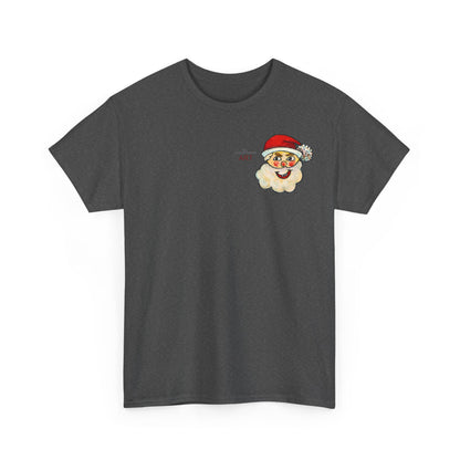 Unisex Heavy Cotton Tee - Motiv: Weihnachtsmann, H 13 cm