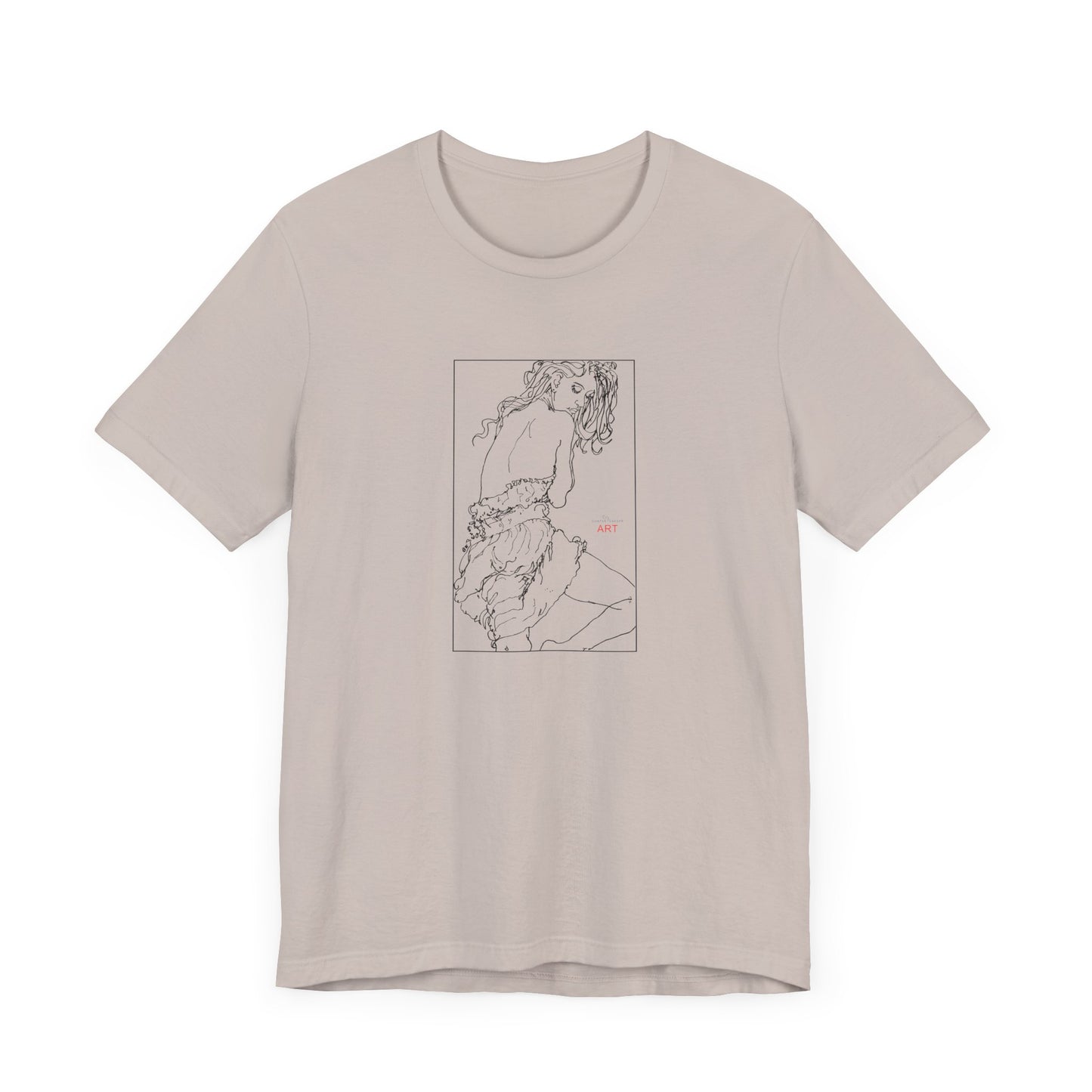 Unisex Jersey Short Sleeve Tee - Motiv: Front Giselle, im Kasten H 25 cm
