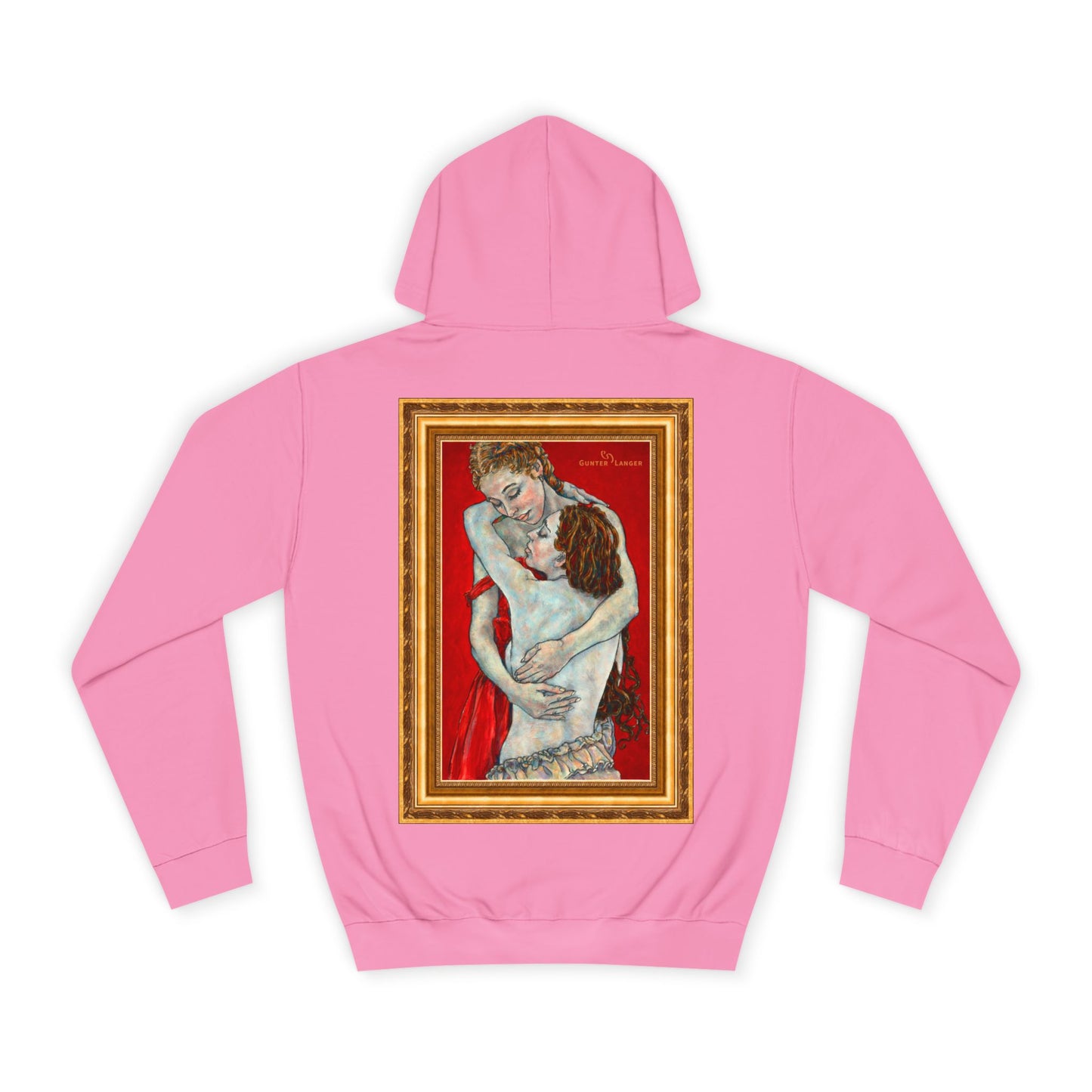 Unisex College Hoodie - Motiv: Front Logo & Rückseite Nähe, (gerahmt, H 48,5 cm)