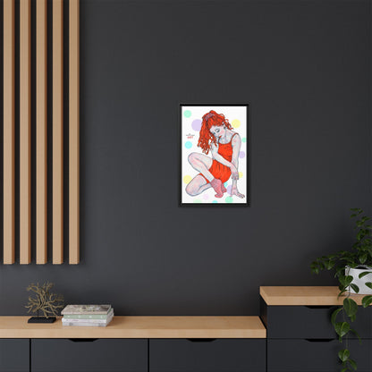 Matte Canvas, Framed (Multi-color) - Motiv:  Julia, Farbkreise, Format klein H 30,5 bis 76,2 cm