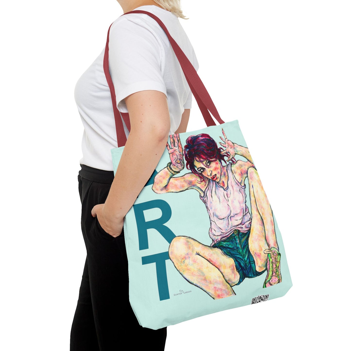 Tote Bag (AOP) - Motiv: Siegesgöttin, Flieder