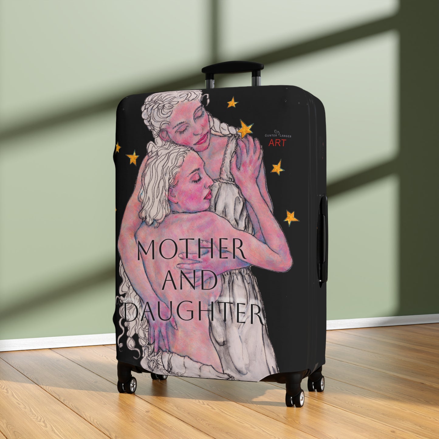 Luggage Cover - Mutter und Tochter - Motiv: Zuflucht, Sterne