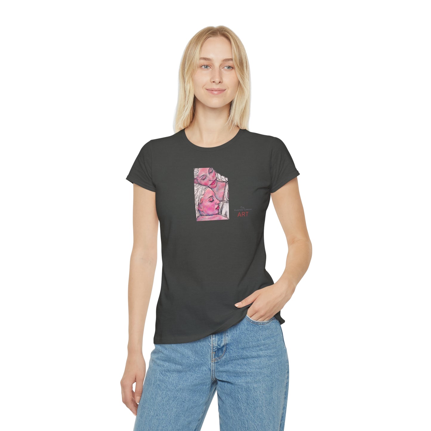 Women's Iconic T-Shirt - Motiv: Zuflucht (klein) & Zuflucht (groß)