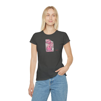Women's Iconic T-Shirt - Motiv: Zuflucht (klein) & Zuflucht (groß)