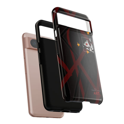 Tough Cases - Google Pixel - Samsung Galaxy - Motiv:  "Miau" klein H 8 cm, Sternenhimmel, Mikado3