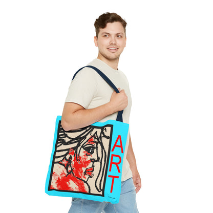 Tote Bag (AOP) - Motiv:  Front Ria & Rückseite Ria Blau