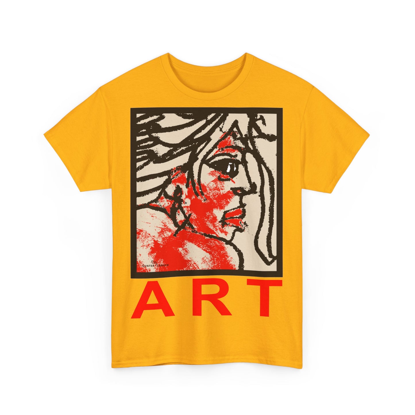 Unisex Heavy Cotton Tee  - Motiv: Front Ria, H 48,5 cm