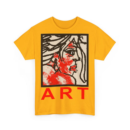 Unisex Heavy Cotton Tee  - Motiv: Front Ria, H 48,5 cm