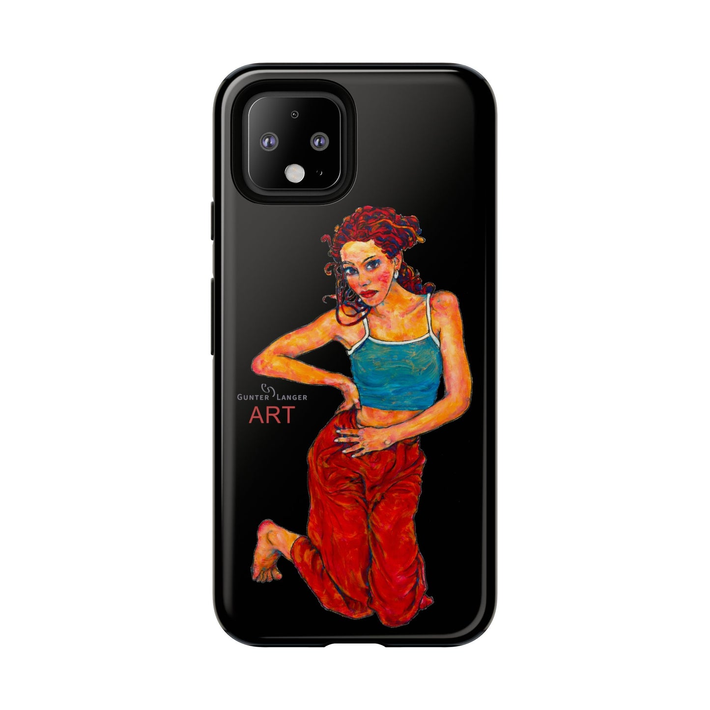 Tough Cases - Google Pixel - Samsung Galaxy - Motiv: Lea, Schwarz