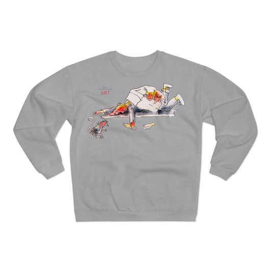 Unisex Crew Neck Sweatshirt (EU) -  Motiv: Front Karambolage & Rückseite Ratte