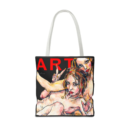 Tote Bag (AOP) - Motiv: Camilla - Leni, Schwarz