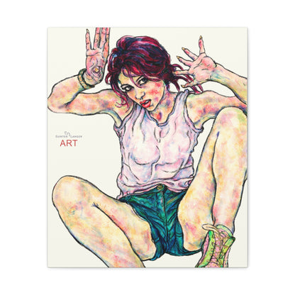 Matte Canvas, Stretched, 1.25" - Motiv: Sehnsucht stillen,  H 35,5;  51; 61 cm