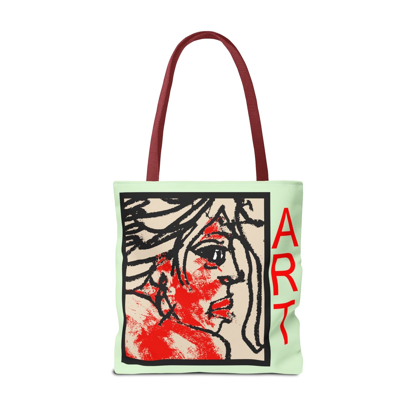 Tote Bag (AOP) - Motiv:  Front Ria & Rückseite Ria Grün