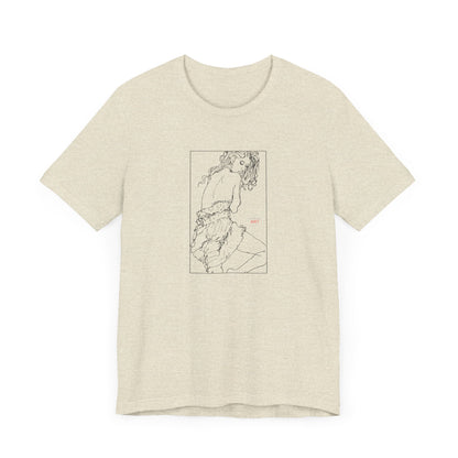 Unisex Jersey Short Sleeve Tee - Motiv: Front Giselle, im Kasten H 25 cm