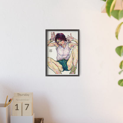 Posters with Wooden Frame - Motiv: Siegesgöttin