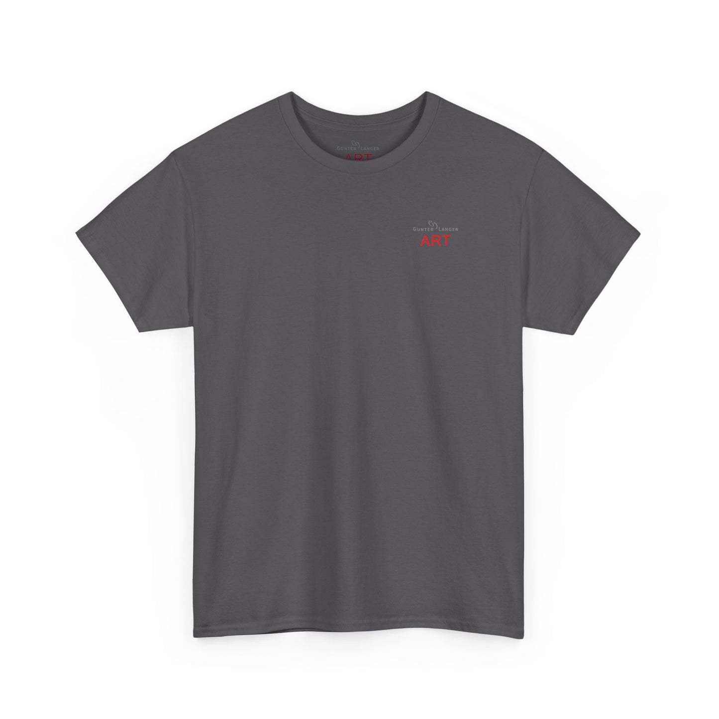 Unisex Heavy Cotton Tee - Motiv: Front Logo & Rückseite Lina, Neck Label