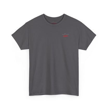 Unisex Heavy Cotton Tee - Motiv: Front Logo & Rückseite Lina, Neck Label
