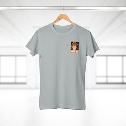 Single Jersey Women's T-shirt - Motiv: Antonietta, Front  H 9 cm & Rückseite H 37 cm