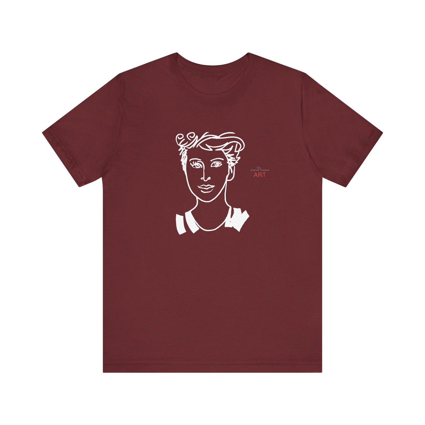 Unisex Jersey Short Sleeve Tee Shirt - Motiv: Front Lars,  H 24,5 cm