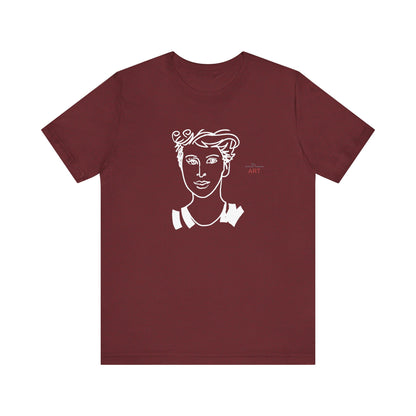 Unisex Jersey Short Sleeve Tee Shirt - Motiv: Front Lars,  H 24,5 cm